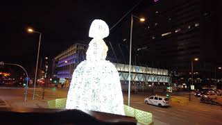 【4K + MUSIC】 MADRID ᴀᴡᴇsᴏᴍᴇ XMAS ʟɪɢʜᴛs TOUR ❄️😊 SPAIN🎵