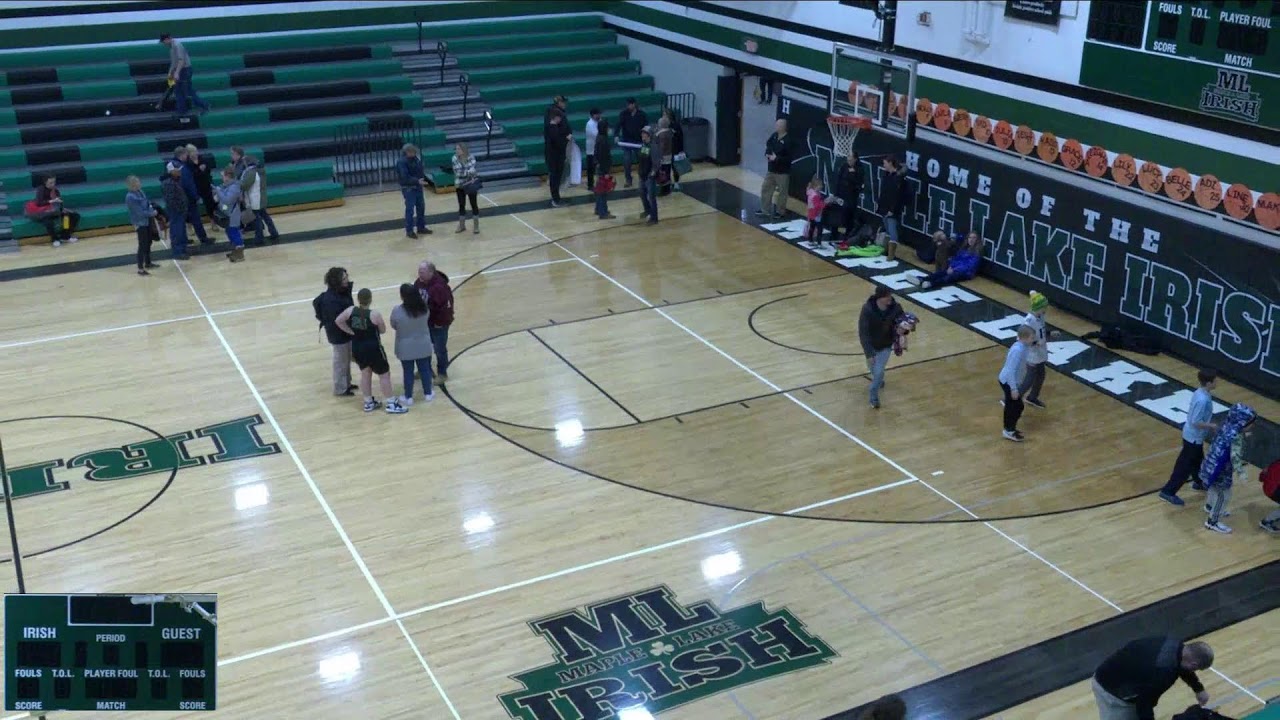 Maple Lake High School vs Holdingford High School Womens Varsity Basketball YouTube