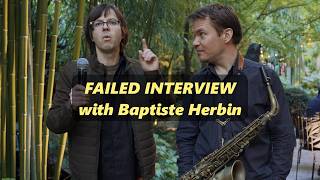 Not Sorry...Baptiste Herbin before his concert at Ladbroke Hall.