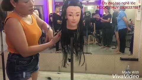 Dạy Cắt tóc chiếc lá,kỹ thuật mới.Cty đào tạo nghề tóc NGỌC THUÝ 0936337881