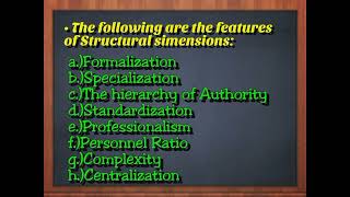 Chapter 7 : The Dynamics of Organizational and Human Behavior.