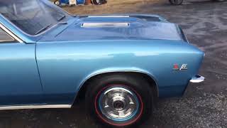 1967 Chevrolet Chevelle SS396 4-Speed cold start walk around.