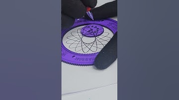 Mix Color Black & Red #spirograph #art #fun #short #asmr #spirograh #draw#drawing#video #funnyvideo