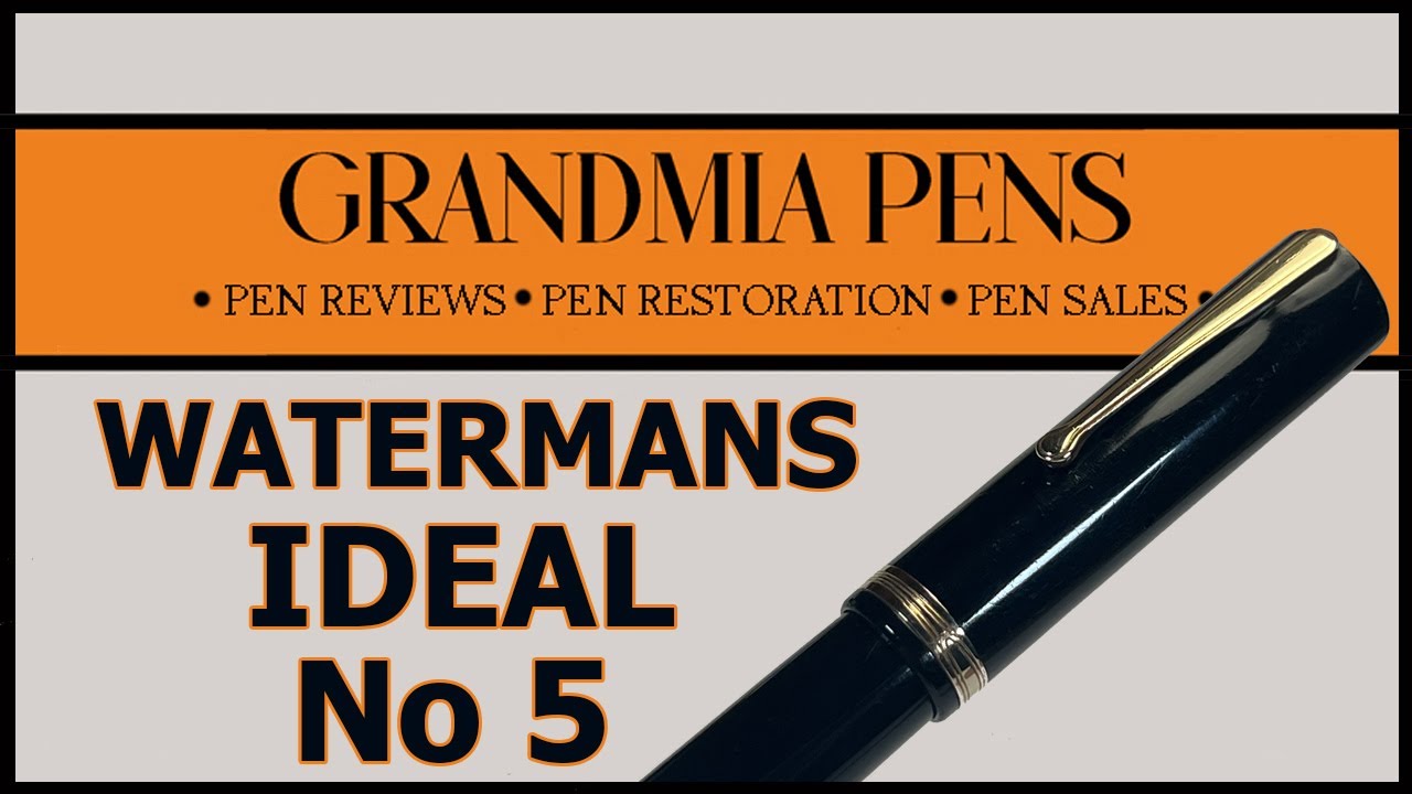 WATERMANS IDEAL No 5 FOUNTAIN PEN - YouTube