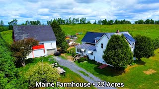 Maine Farmhouse On 22 Acres 229k ME Real Estate For Sale Mini Farm Old Houses For Sale