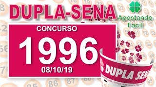 RESULTADO DUPLA-SENA - Concurso 1996