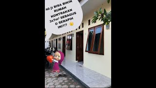 Rumah Kontrakan Ukuran 3x7m² Dengan Biaya 40jt?#Desainkontrakan#kontrakan3petak#pengusahamuda
