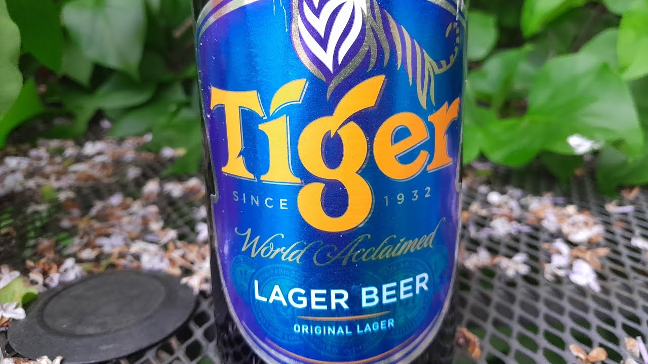 TIGER LAGER BEER 4.8% 620ML BOTTLE originally brewed by HEINEKEN