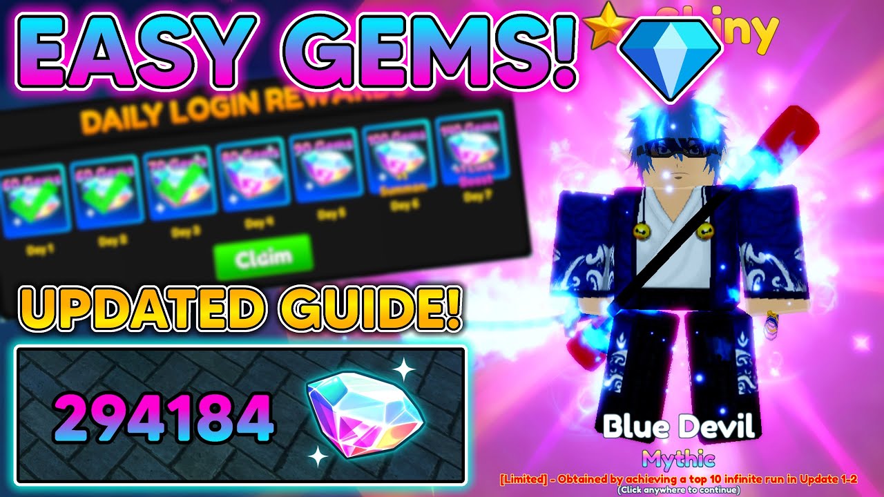 BEST WAYS TO GET GEMS IN ANIME ADVENTURES! #roblox #fyp #anime