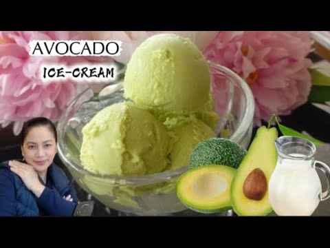 Making my own simple Avocado Ice-cream|yummy|NingLorntv12|