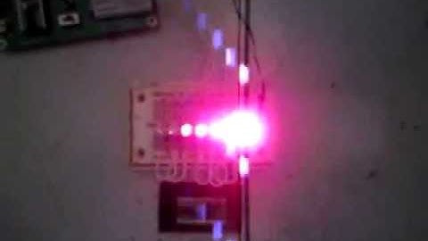 Knight Rider style LED scanner, microcontroller Basic Stamp 2, BS2