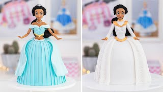 A Whole New World of Deliciousness 🐵 JASMINE Doll Cake Tutorial!