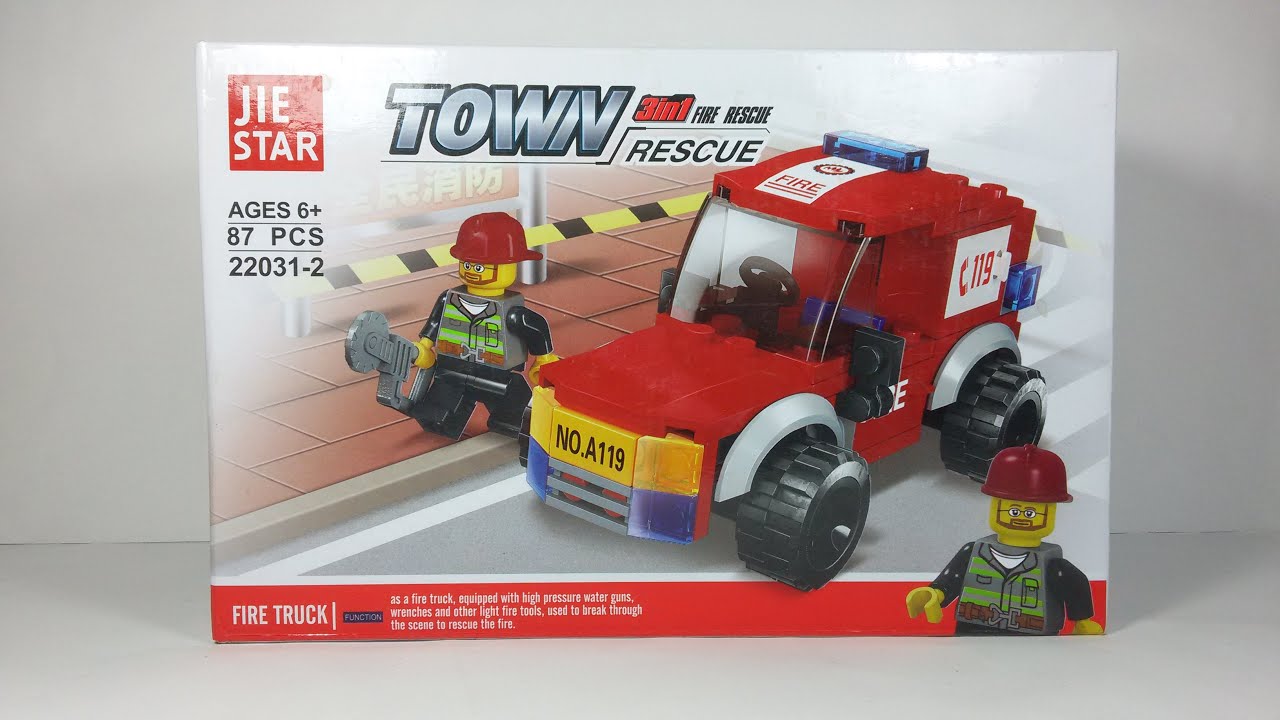 Jie Star Town Fire Rescue - 22031-2 - Fire Truck