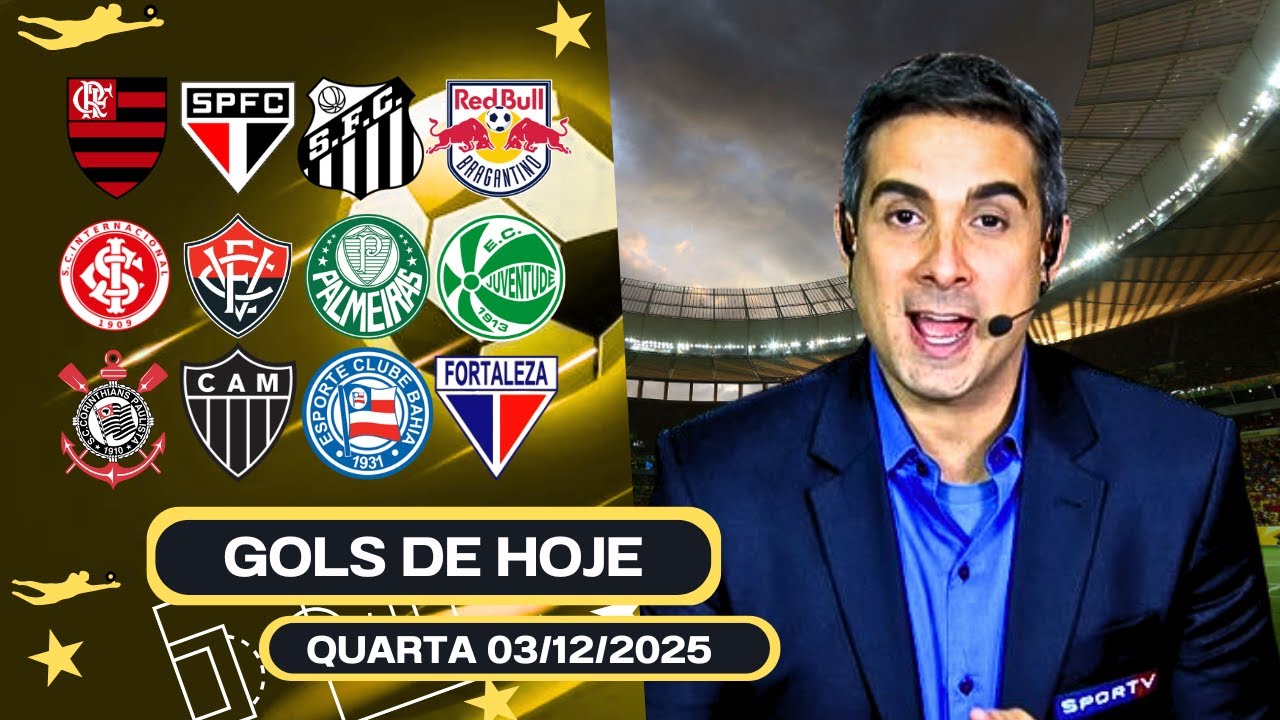⚽️ TODOS OS GOLS DESTA QUARTA 03/12/2025 BRASILEIRÃO A, GOLS DE HOJE, GOLS DA RODADA(COMPLETO)