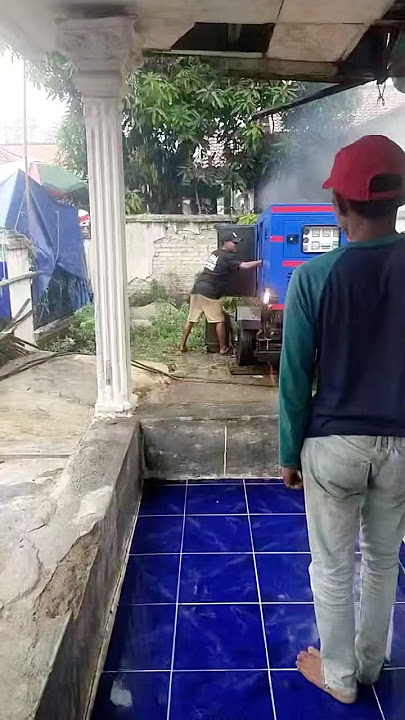Detik detik Genset sound system konslet kebakar