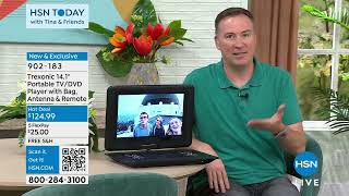 Trexonic 14.1" Portable TV/DVD Player with Bag, Antenna ...