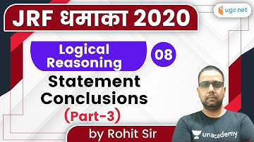 10:30 AM - JRF Dhamaka 2020 | Logical Reasoning by Rohit Sir | Statement Conclusions (Part-3)