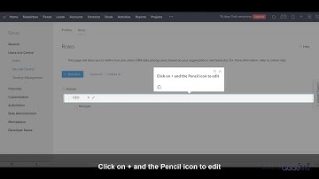 How to Use Users and Control Settings in Zoho CRM @zohocrm