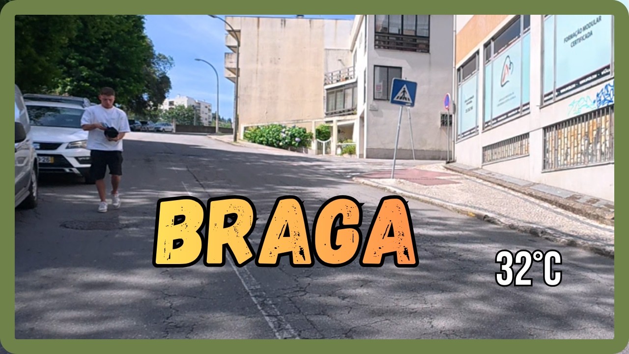 12 JUNHO - A VIDA EM BRAGA  BRG - Walking Tour 4k Braga Portugal