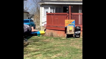 NERF Rival Fate Mega XL Mod - Quick Firing Demo 😂!  #shorts #nerf #nerfmod #blasters #trickshot