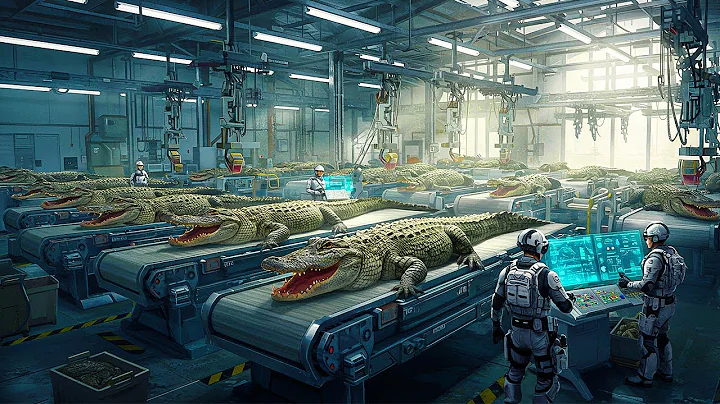 How Millions of Crocodiles Are Processed – Massive Crocodile Farming For Skin & Meat