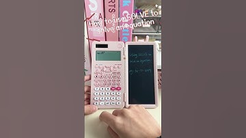 How to use SOLVE to solve an equation in NEWYES fx-991EX scientific calculator  #newyes #math
