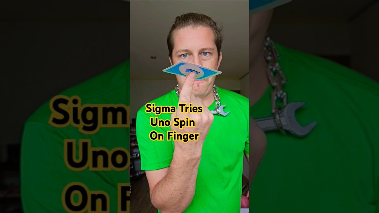 Sigma Tries Uno Spin On Finger In Real Life 