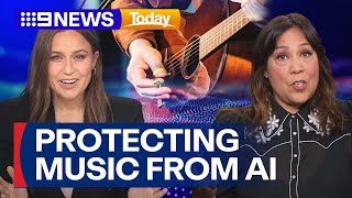 New push to protect music work from AI announced by Albanese government | 9 News Australia