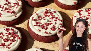 The BEST Red Velvet Crumbl Cookies ❤️ (Easy Copycat Recipe)