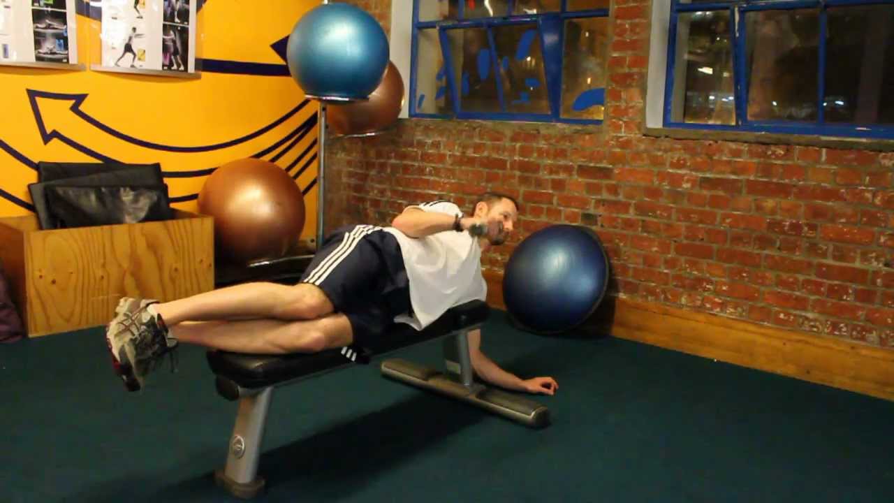 Dumbbell Lateral Rotation Bench - GymCalc.com - YouTube