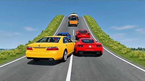 Epic BeamNG.drive Crashes! 🚑 Buses, Trucks & Cars vs Hydraulic Crushers & Traps