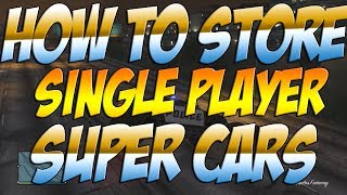 GTA V | HOW TO STORE SUPER CARS FROM SINGLE PLAYER | TOO HOT TO MODIFY | GTA ONLINE