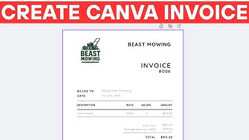 How to Create Invoice Template in Canva (2025)