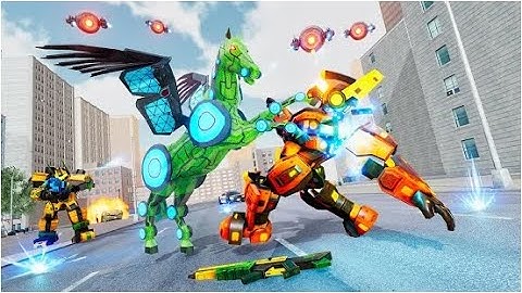 Flying Horse Robot Car Part-1 | Rescue City Super Car Robot Android GamePlay | By Game Crazy