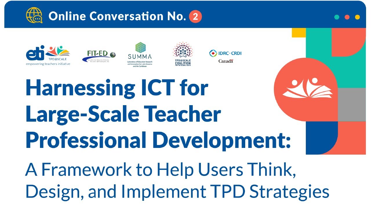 Conversación Online 2: Aprovechar las TIC para el desarrollo profesional docente a gran escala
