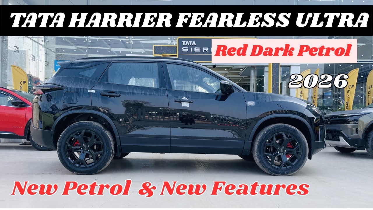 New Tata Harrier Fearless Ultra Red Dark Edition AT | Tata Harrier Top Model 2026 | Harrier Red Dark