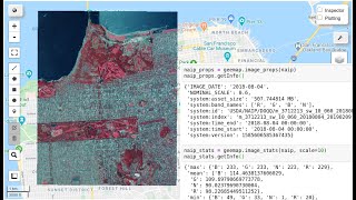 GEE Tutorial #30 - How to get image properties and descriptive statistics