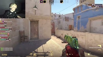 xQc 1v5 DEAGLE ACE 🤯 #short #shorts #gaming #xqc #cs2 #csgo #counterstrike #esports #xqcow #juicer