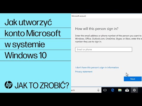 Jak utworzyć konto Microsoft w systemie Windows 10