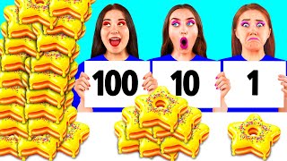 100 Слоев Еды Челлендж | Крутые Творческие Лайфхаки от 4Fun Challenge