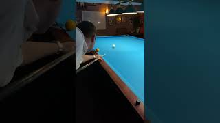 Trick shot. Свояк в центр, чужой в угол в русском бильярде.