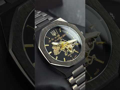 Чоловічий наручний кварцовий годинник Awarder 026-3D Де би не був Black-Gold, видео 1