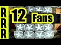 FAN NOISE of 12 FANS for 12 HOURS = BOX FANS WHITE NOISE FOR SLEEPING