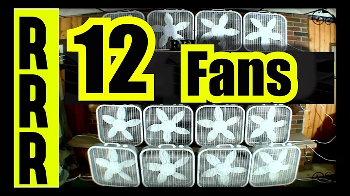 FAN NOISE of 12 FANS for 12 HOURS = BOX FANS WHITE...