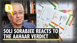 Soli Sorabjee Reacts to The Supreme Court's Verdict on Constitutionality of Aadhaar | The Quint