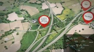 A55 Deeside Corridor fly-through animation