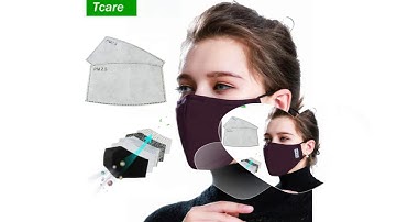 Cotton PM2.5 Black mouth Mask anti dust mask