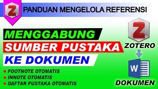 Menggabung Sumber Pustaka Ke Dokumen dengan Zotero (Footnote, Innote & Daftar Pustaka) screenshot 4