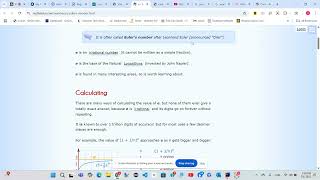 CIST2371 Euler's Number Documentation