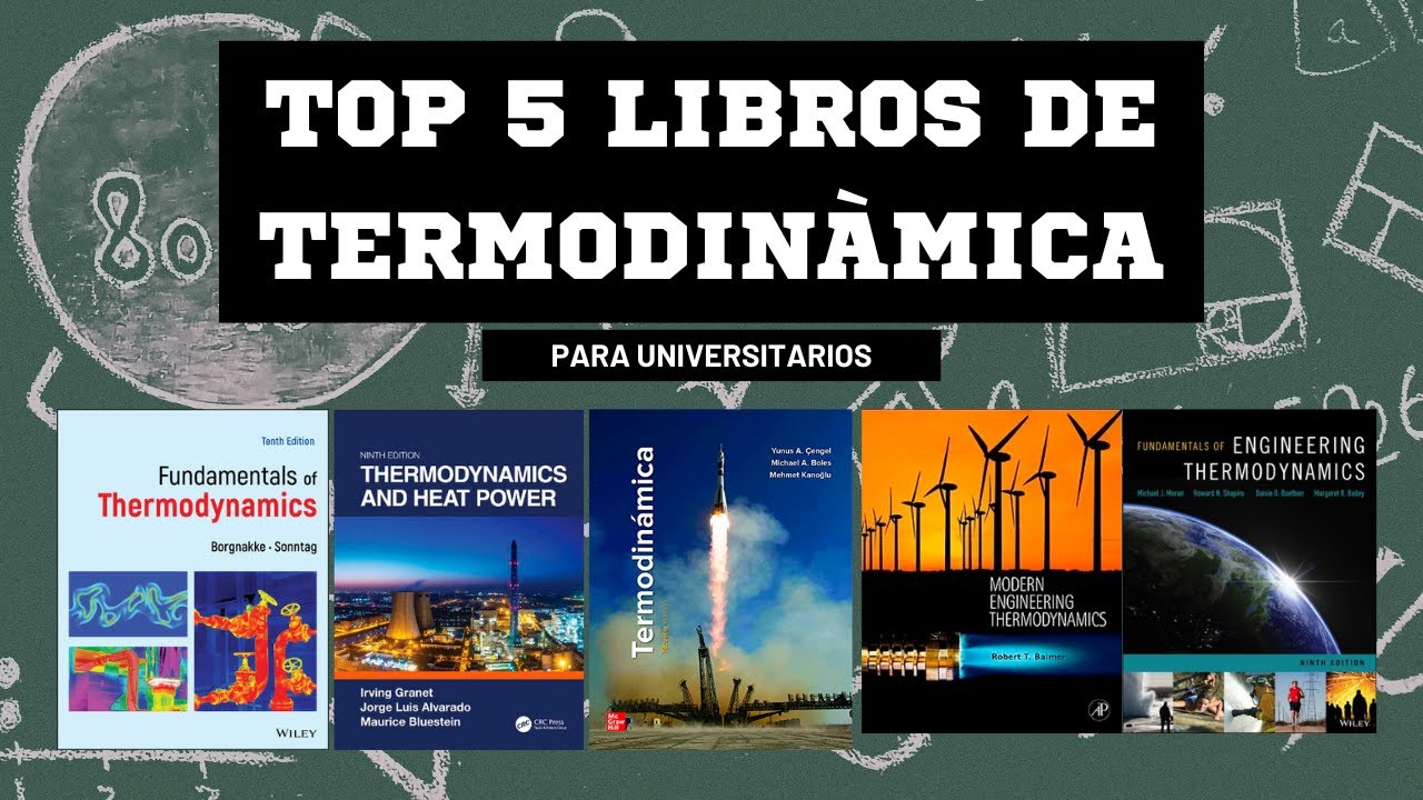 TOP LIBROS DE TERMODINAMICA PARA UNIVERSITARIOS #termodinámica - YouTube